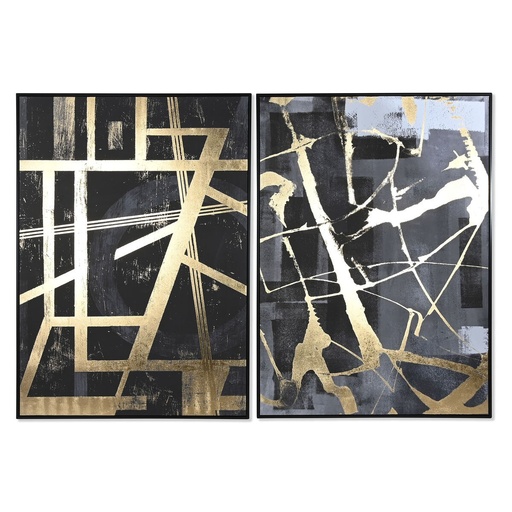 Lienzo Home ESPRIT Poliestireno Lienzo 103 x 4,5 x 143 cm