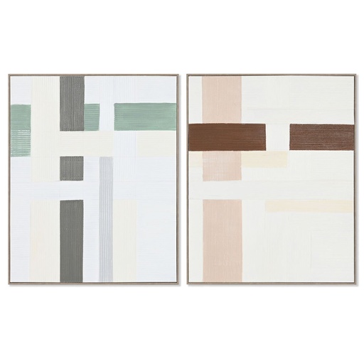 Lienzo Home ESPRIT Pino Lienzo 82 x 4,5 x 102 cm 82,2 x 4,5 x 102 cm