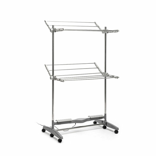Tendedero Eléctrico Plegable con Flujo de Aire Natural Dryllon InnovaGoods 24 W 12 barras Gris (Reacondicionado C)