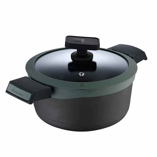 Cacerola Con Tapa Masterpro GASTRO REECO MP Negro