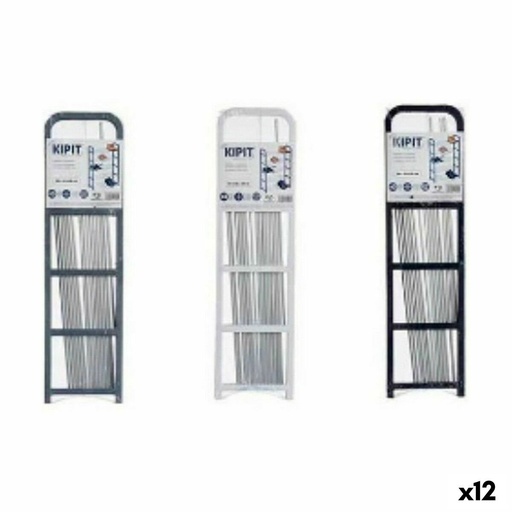 Zapatero Kipit Blanco Negro Gris 68 x 3,5 x 18,5 cm 68 x 3 x 18,5 cm (12 Unidades)