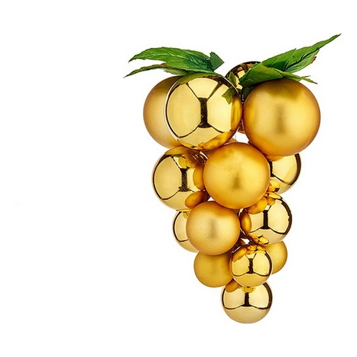 Bola de Navidad Krist+ Dorado Plástico Uvas Pequeño
