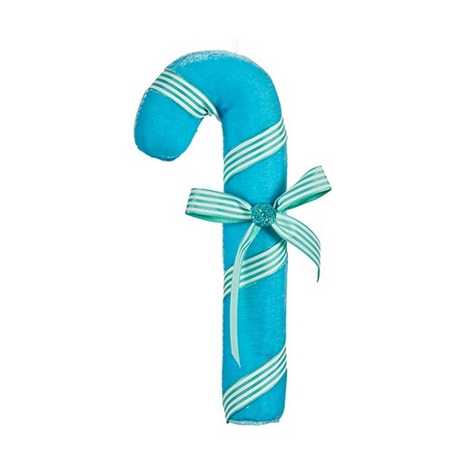 Adorno Navideño Krist+ Azul Bastón 9 x 4 x 23 cm