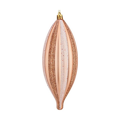 Adorno Navideño Krist+ Cobre Rosa claro PVC 8,5 x 19 x 3 cm Alargado
