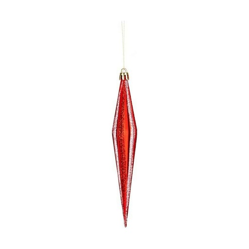 Adorno Navideño Krist+ Rojo PVC 8,5 x 3,5 x 19 cm Alargado