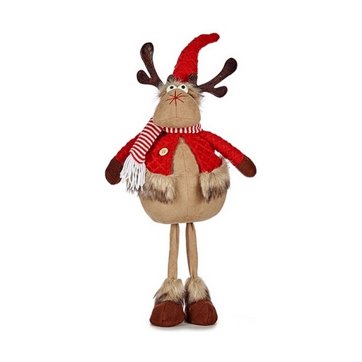 Reno de Navidad Krist+ Marrón Rojo 24 x 63 x 27 cm